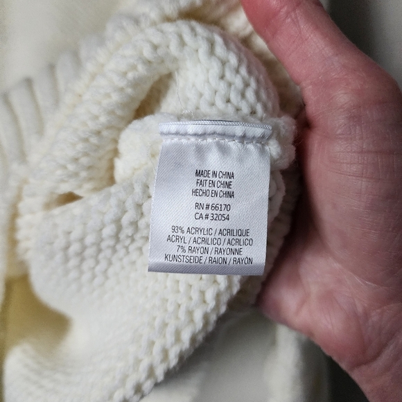 ANTHROPOLOGIE‎ x MOTH Cindy Balloon Sleeve pull over sweater in snow L - Picture 7 of 7